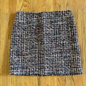 White House Black Market Multi-Color Tweed Skirt - Size 6